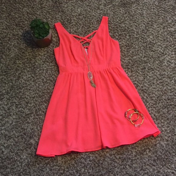 C. Luce Dresses & Skirts - NWOT Gorgeous Neon Summer Dress